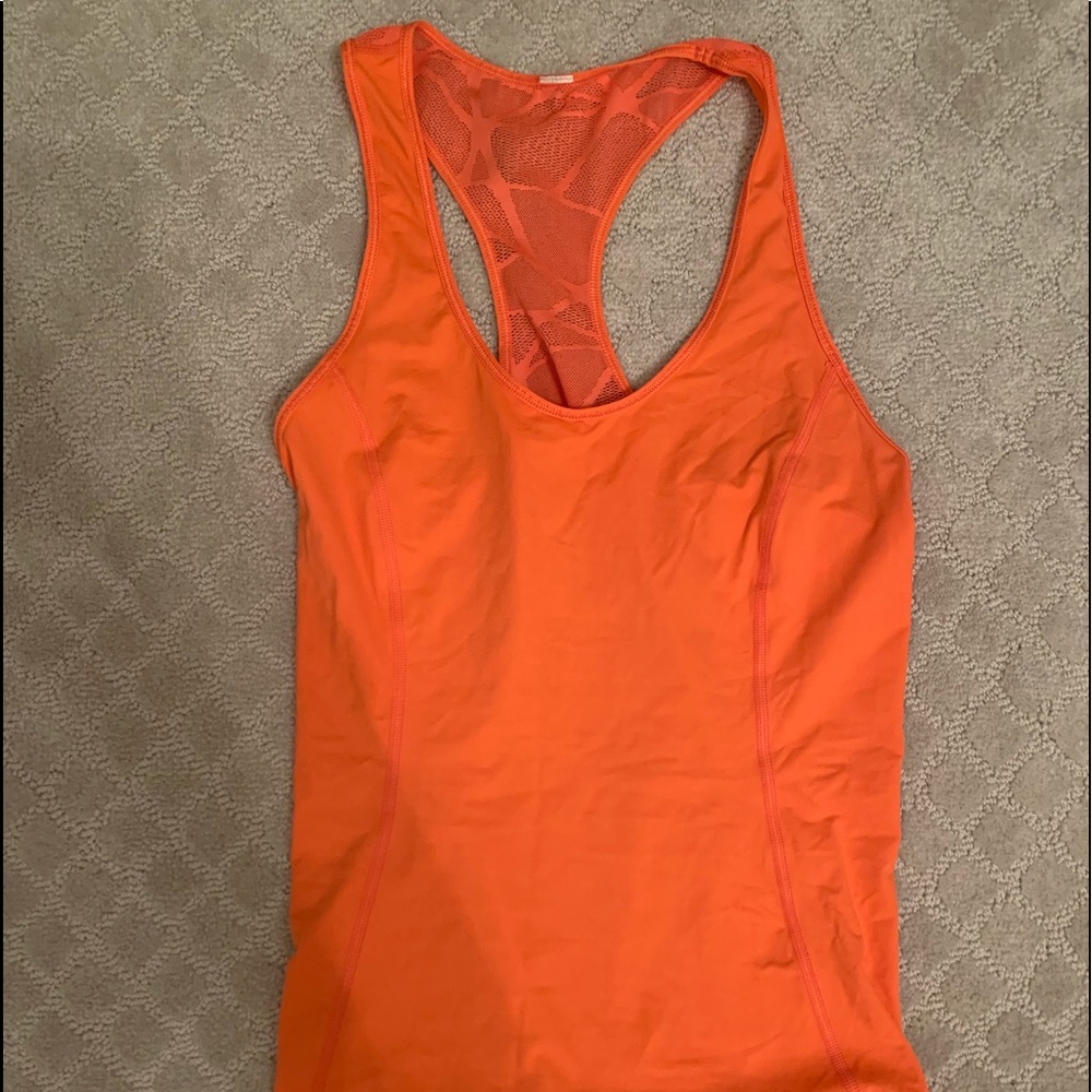 Coral Lululemon Workout Top
